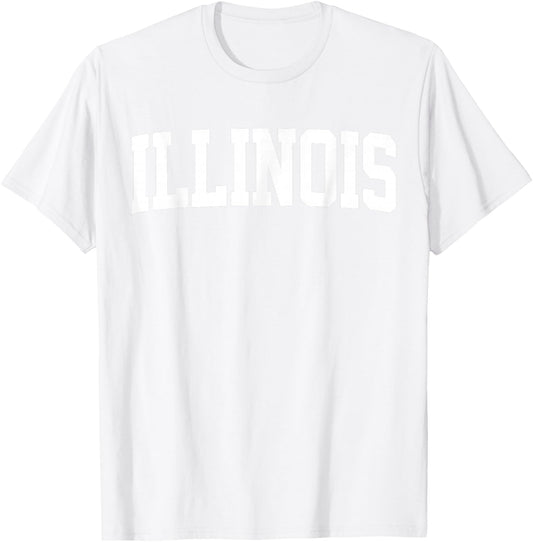Retro Illinois Vintage Illinois Orange Throwback IL T-Shirt - T-Shirt | White