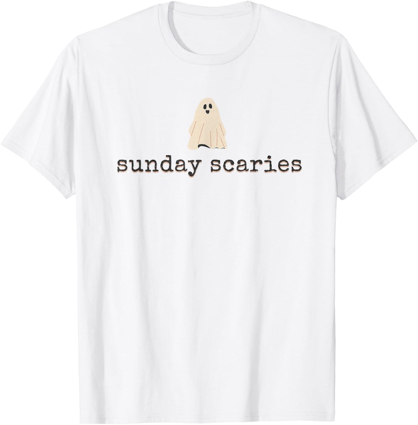 Fall Vibes Halloween Sunday Scaries Fun Day Sunday Hangover T-Shirt - T-Shirt | White