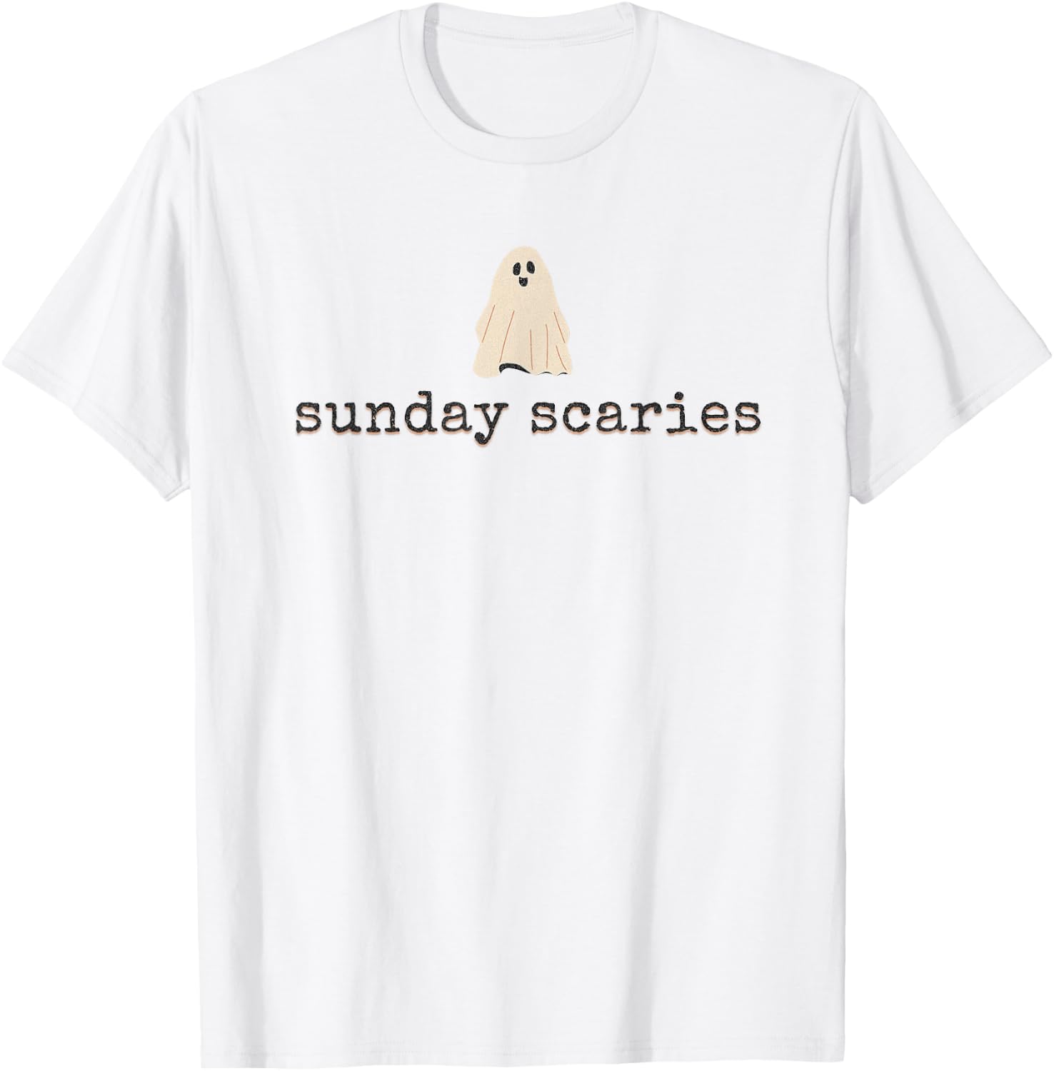 Fall Vibes Halloween Sunday Scaries Fun Day Sunday Hangover T-Shirt - T-Shirt | White