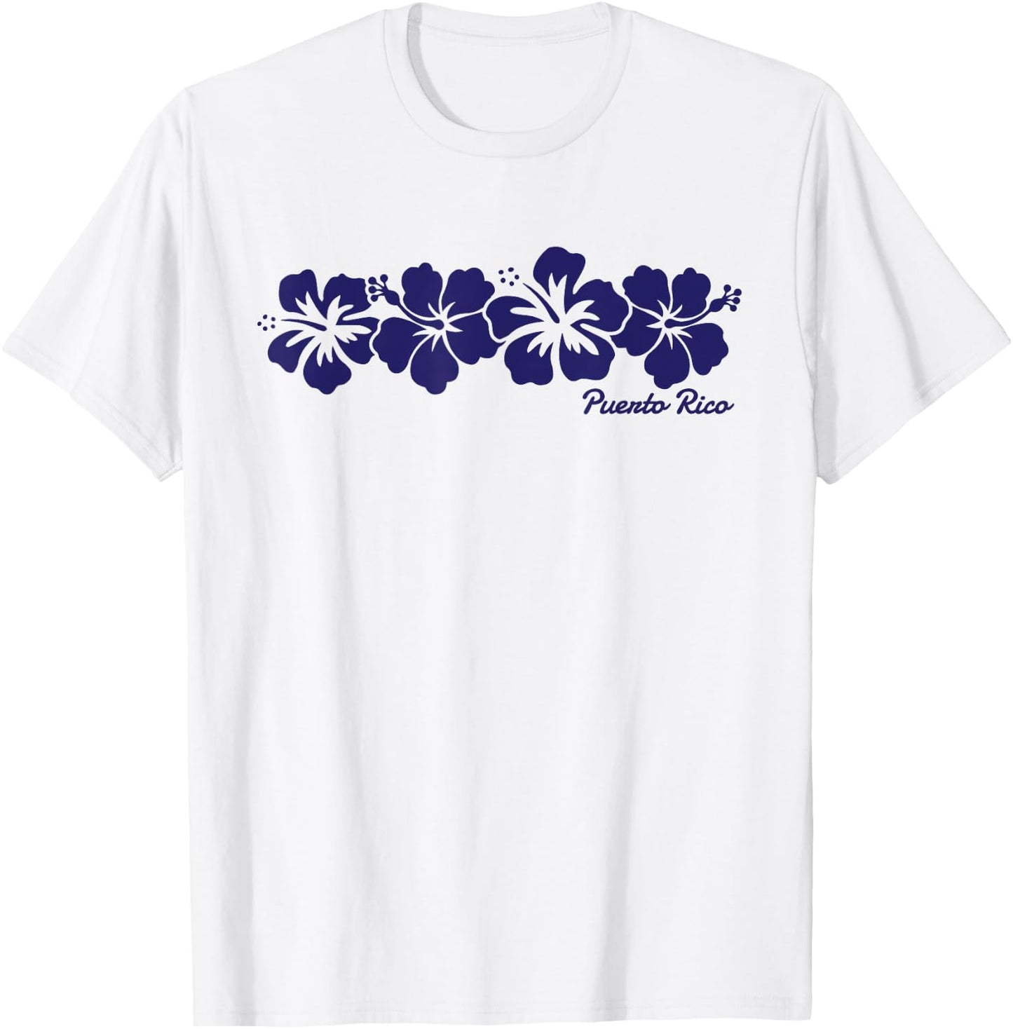 Puerto Rico Hibiscus Flower Boys Girls Vacation Souvenir T-Shirt - T-Shirt | White