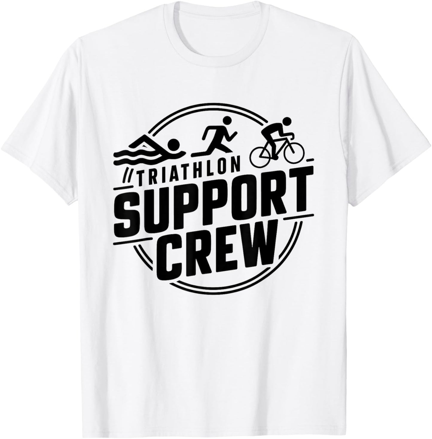 Triathlon Inspired Support Crew Related Triathlete T-Shirt - T-Shirt | White
