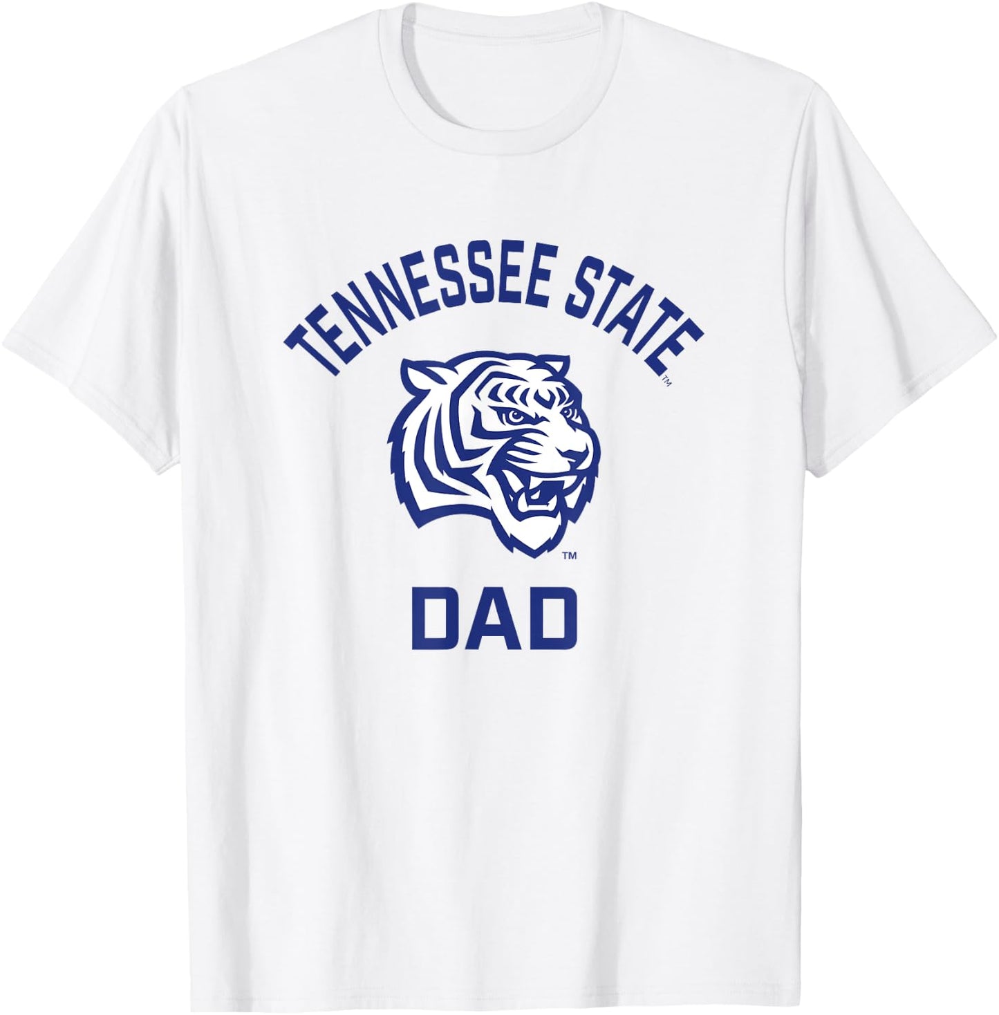 Tennessee State University TSU Tigers Arched Dad T-Shirt - T-Shirt | White