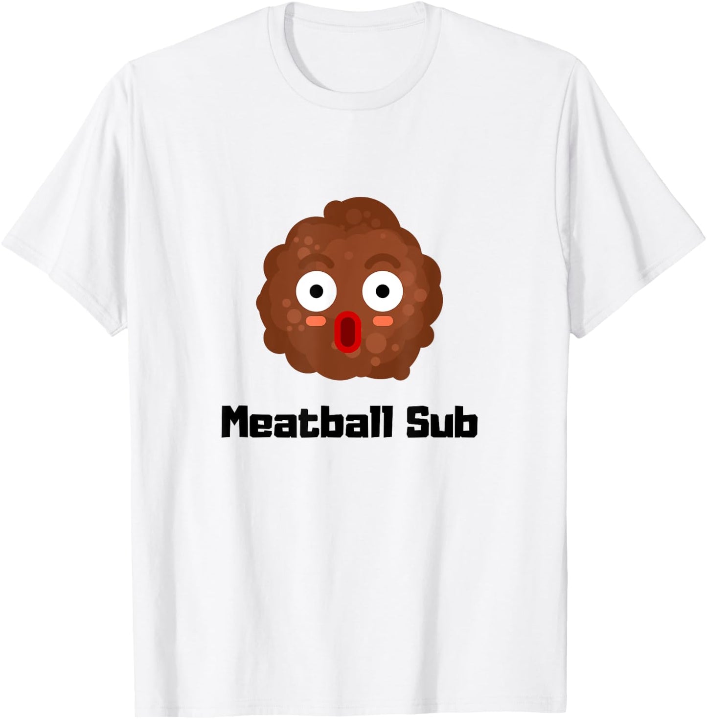 Delicious Meatball Sub Funny Sandwich Guy Dad T-Shirt - T-Shirt | White