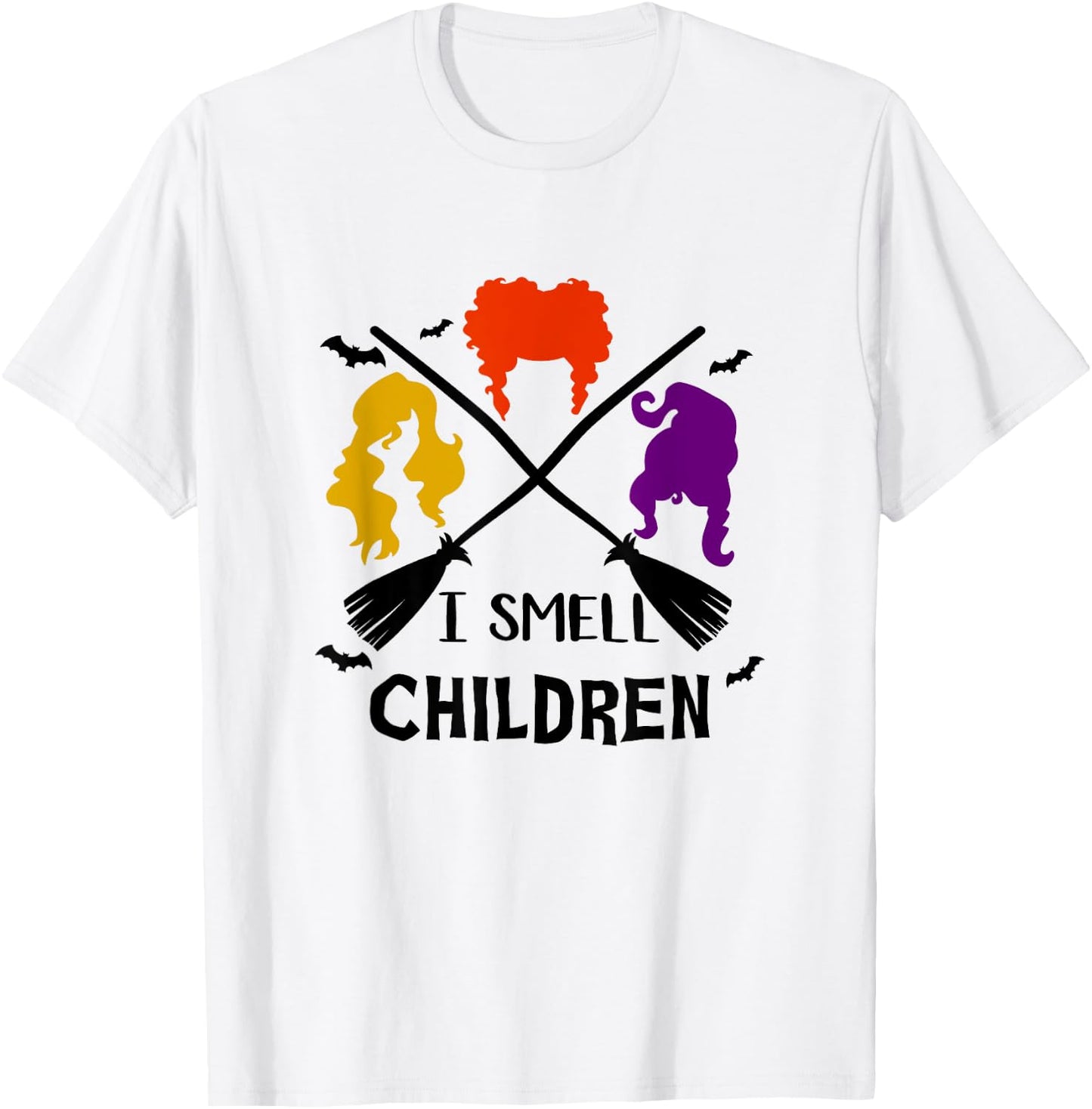 I Smell Children | Funny Witches Halloween Party Costume T-Shirt - T-Shirt | White