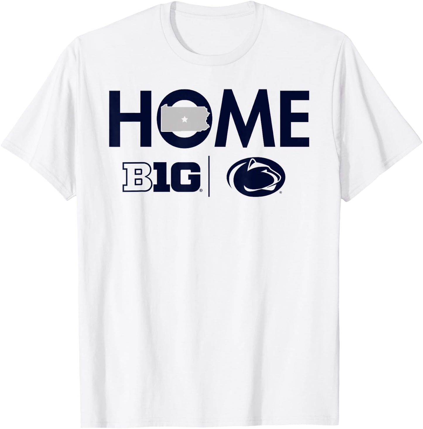 Penn State Nittany Lions Big 10 Home White T-Shirt - T-Shirt | White