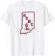 Indiana Hoosiers Big 10 Home State Gray Officially Licensed T-Shirt - T-Shirt | White