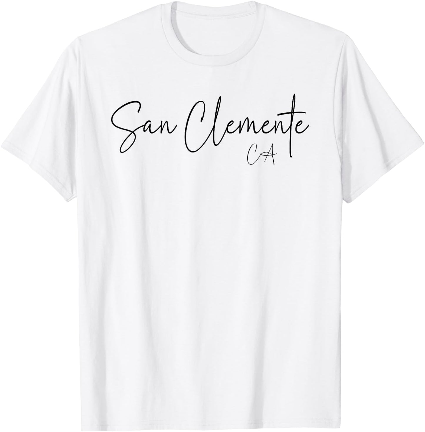 San Clemente California CA Retro T-Shirt - T-Shirt | White