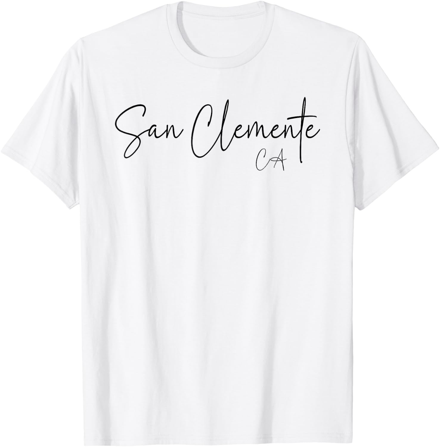 San Clemente California CA Retro T-Shirt - T-Shirt | White