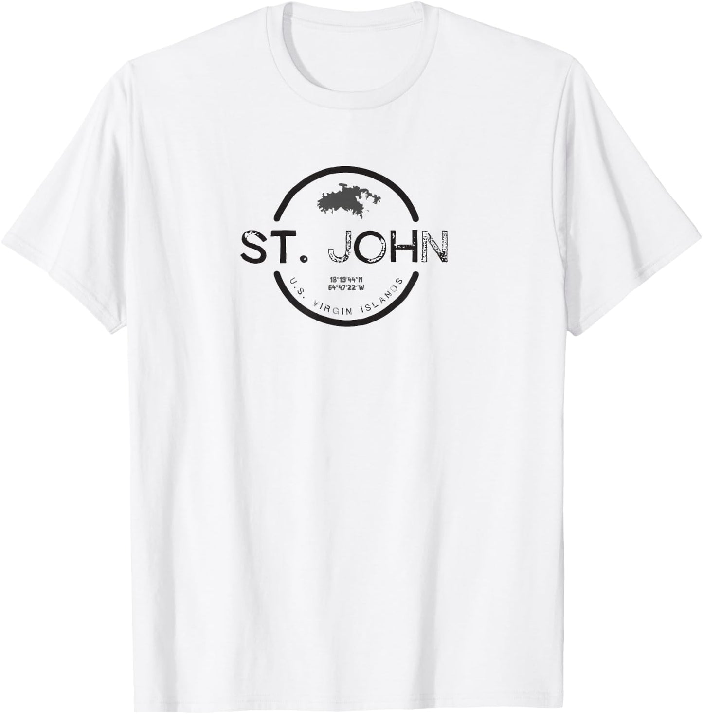 St. John USVI Graphic T Shirt T-Shirt - T-Shirt | White