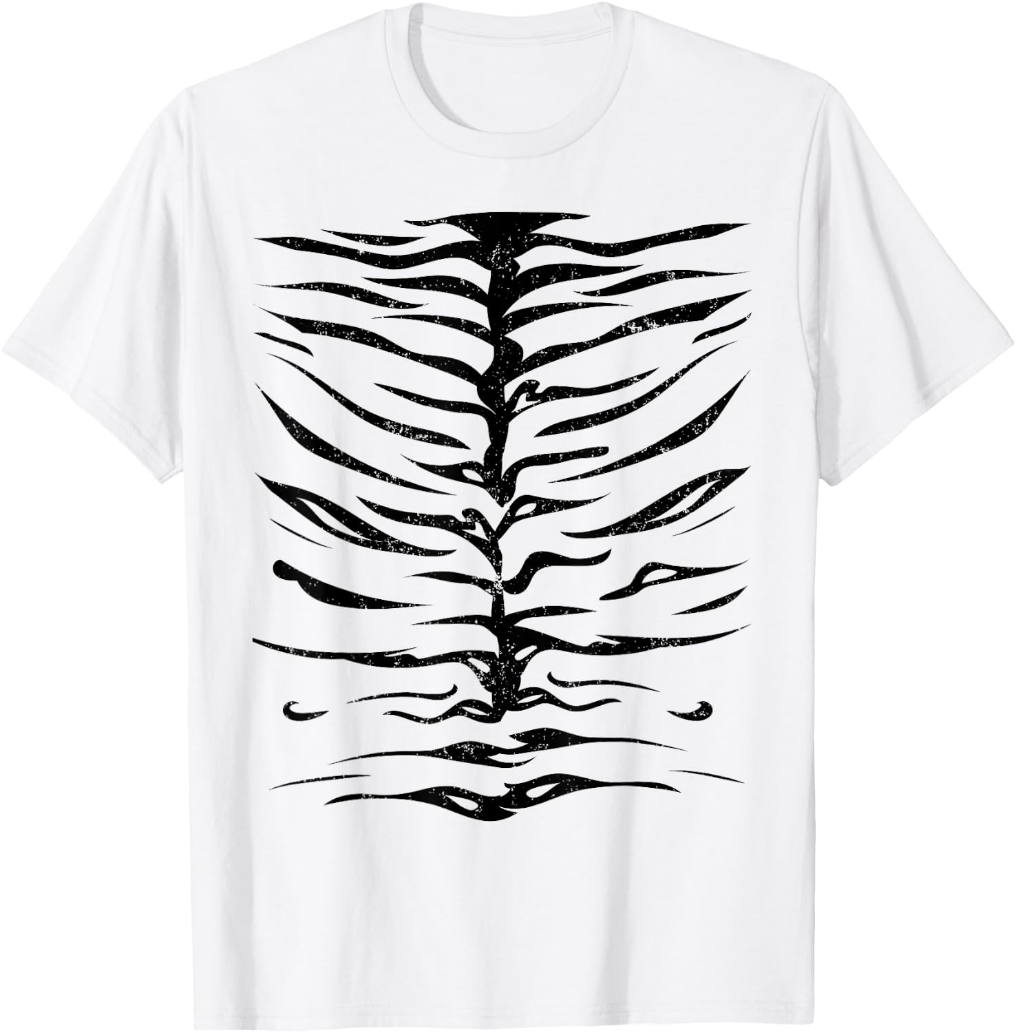 Orange Striped Tiger Halloween Costume Party T-Shirt - T-Shirt | White