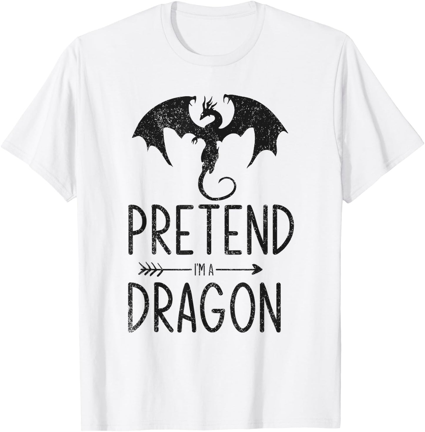 Funny Halloween Costume Pretend I'm A Dragon Birthday Xmas T-Shirt - T-Shirt | White