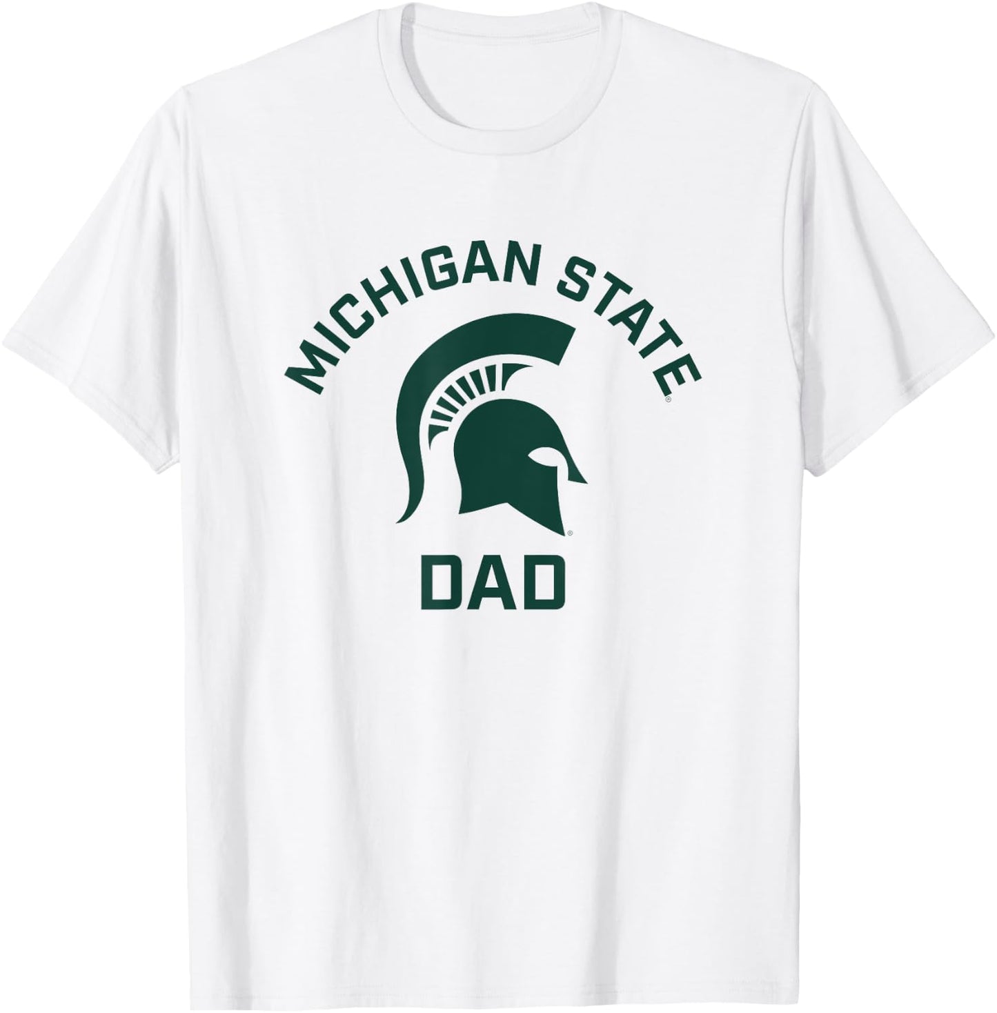 Michigan State MSU Spartans Arched Dad T-Shirt - T-Shirt | White