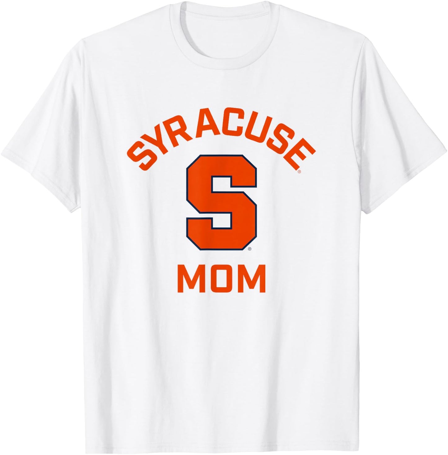 Syracuse University Orange Arched Mom T-Shirt - T-Shirt | White