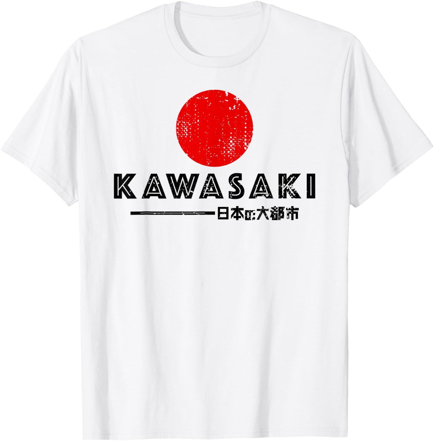 Kawasaki City 90s Retro Japan Aesthetics 80s Kawasaki T-Shirt - T-Shirt | White