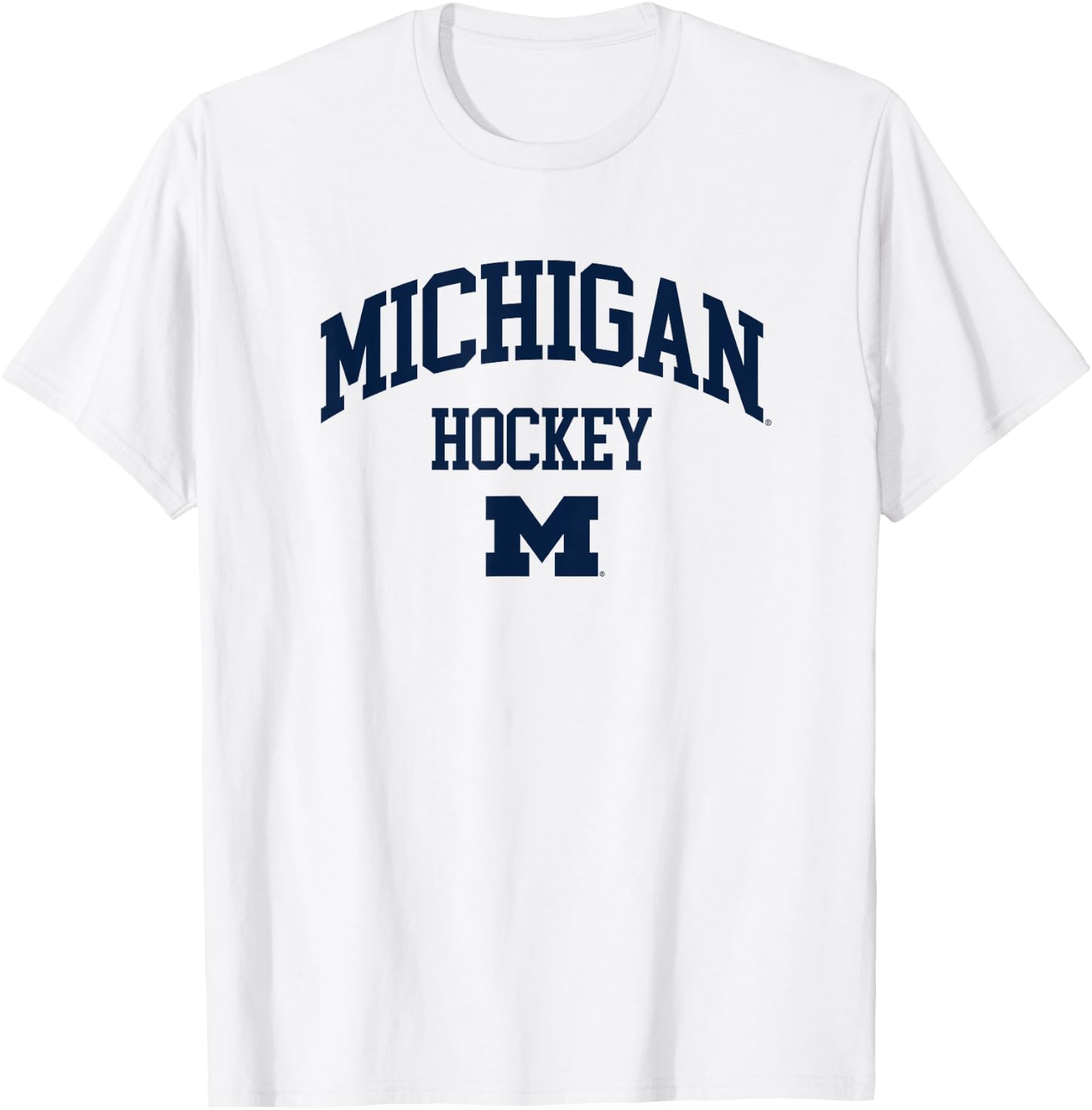 University of Michigan Wolverines U of M Hockey T-Shirt - T-Shirt | White