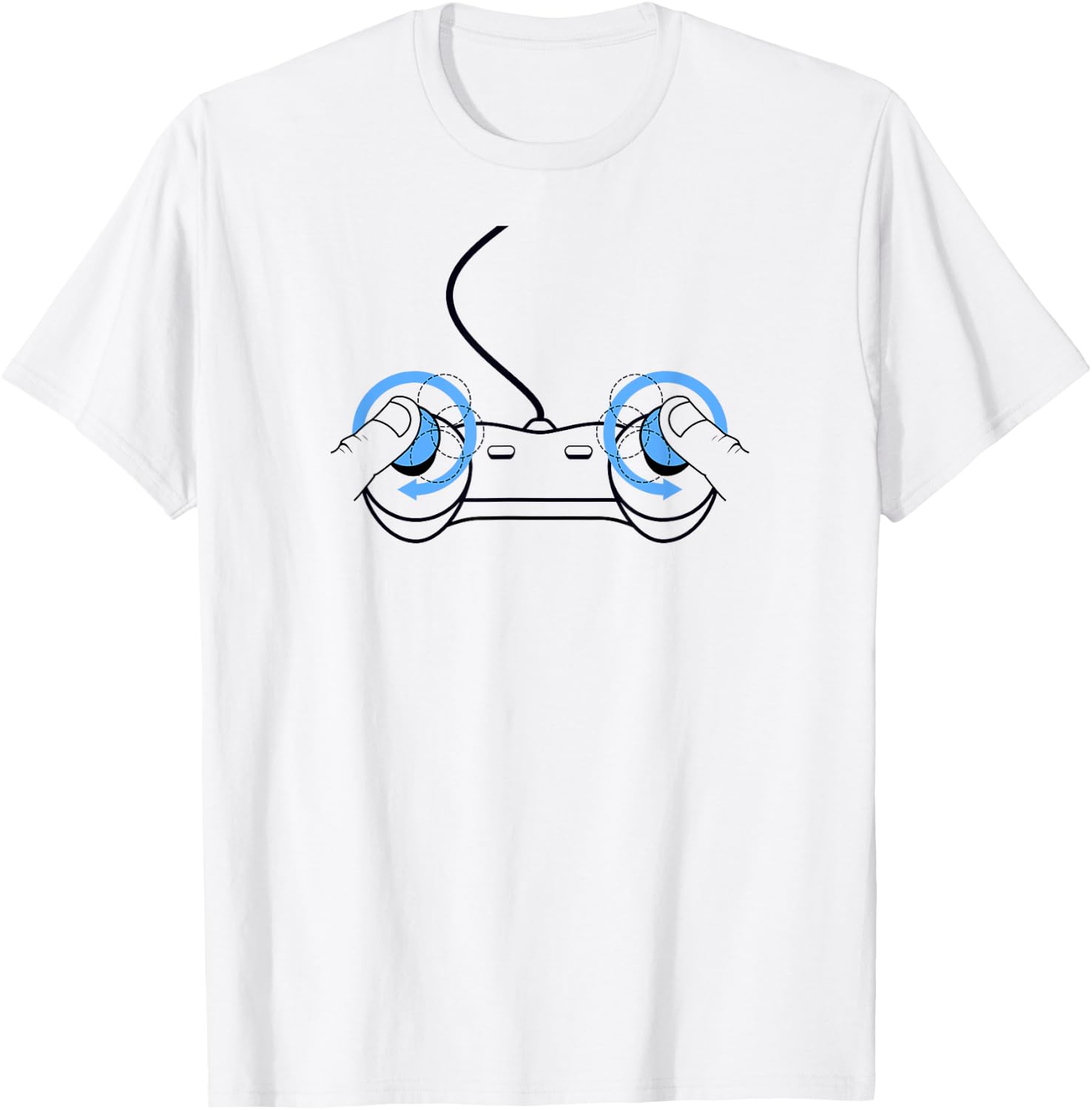 Funny boobs controller design T-Shirt - T-Shirt | White