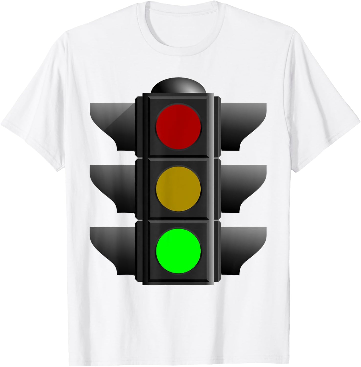 Green Traffic Light Signal Lover Stop Caution Go T Shirt T-Shirt - T-Shirt | White