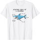 Funny Scariest Part Of A Shark T-Shirt - T-Shirt | White