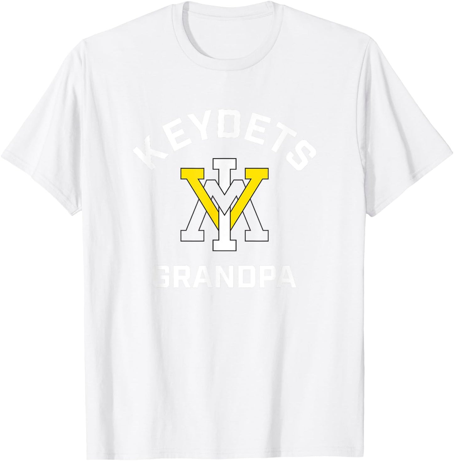 Virginia Military Institute VMI Keydets Arched Grandpa T-Shirt - T-Shirt | White