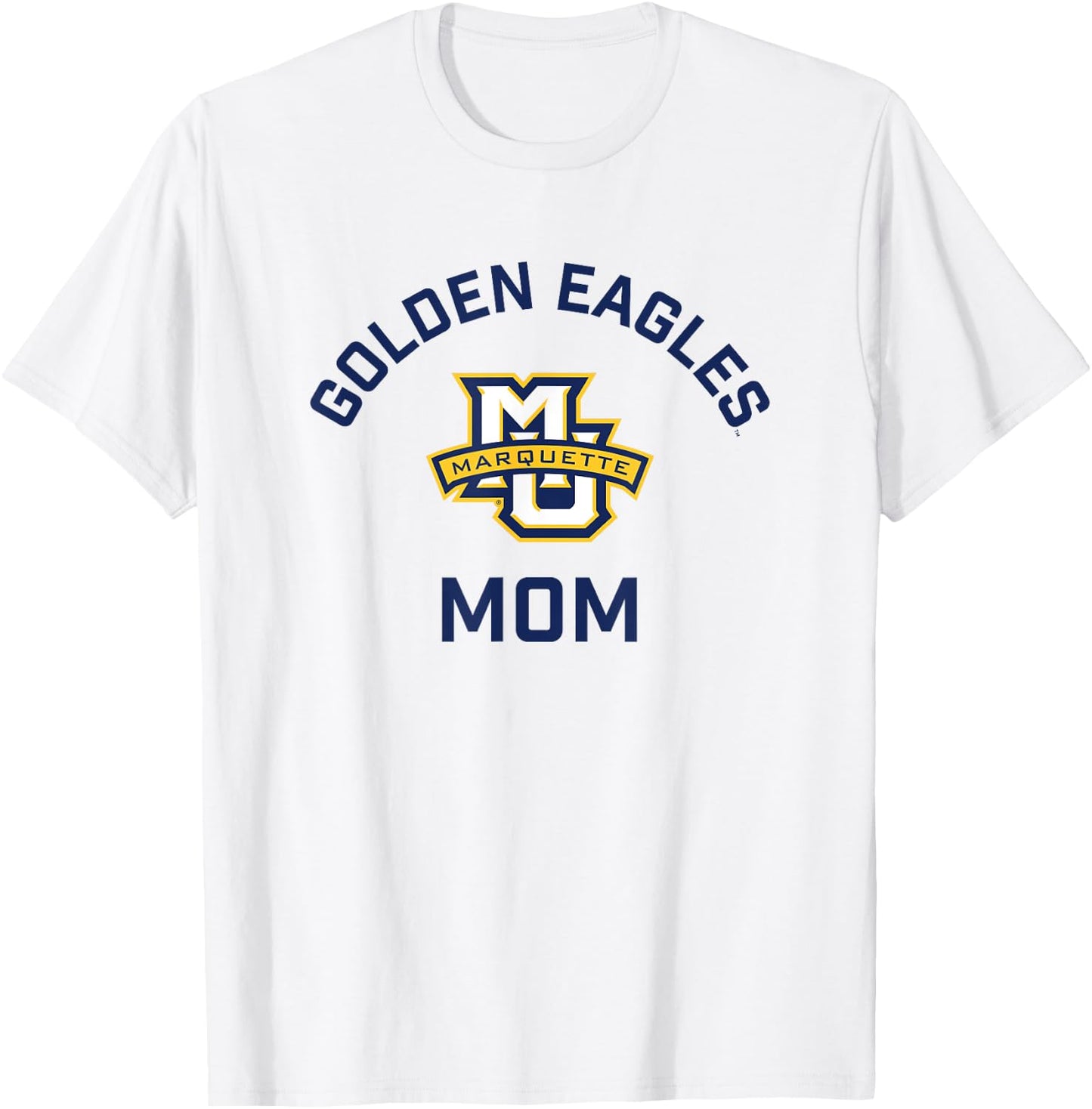 Marquette University Golden Eagles Arched Mom T-Shirt - T-Shirt | White