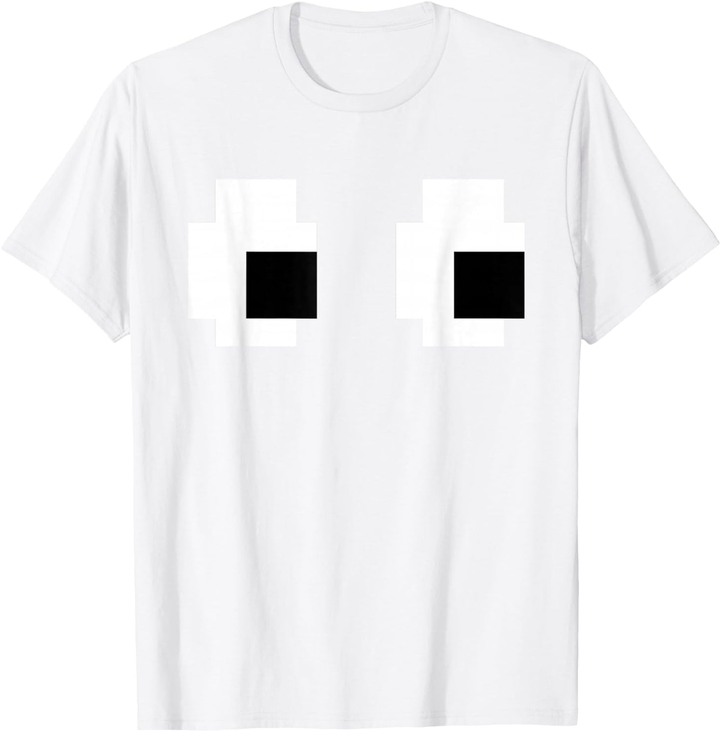 Retro Arcade Game Ghost Eyes Halloween Group Costume T-Shirt - T-Shirt | White