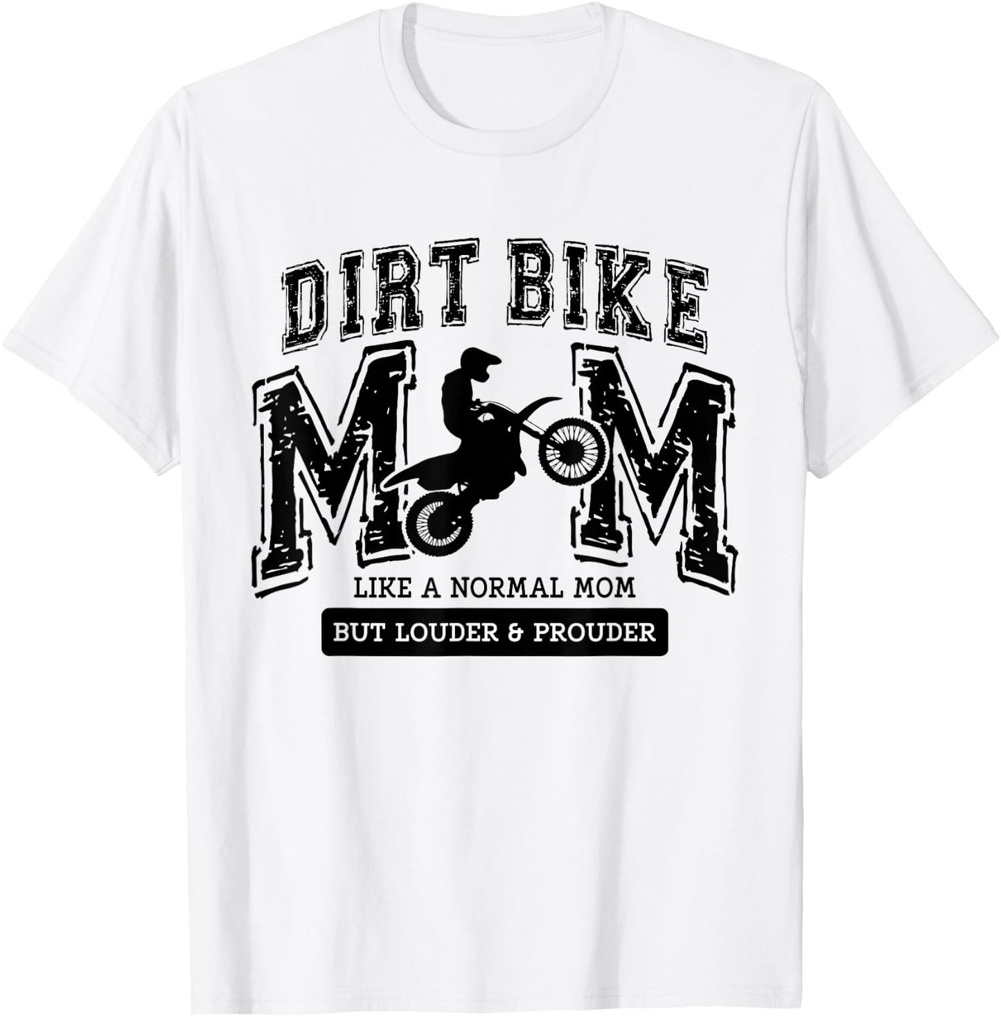 Dirt Bike Mom Women Motocross Proud Moto Dirt Bike Mama T-Shirt - T-Shirt | White