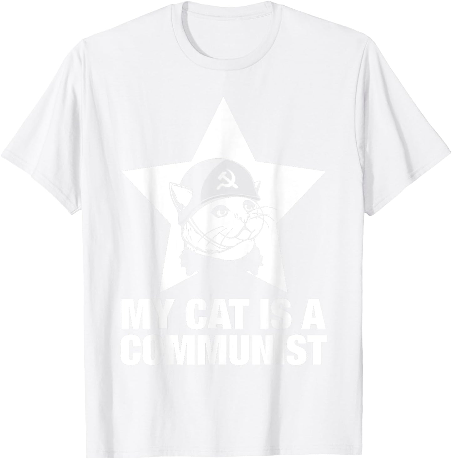 My Cat Is A Communist Women T-Shirt - T-Shirt | White