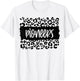 Pioneers Team Mascot School Spirit Game Night Leopard Print T-Shirt - T-Shirt | White