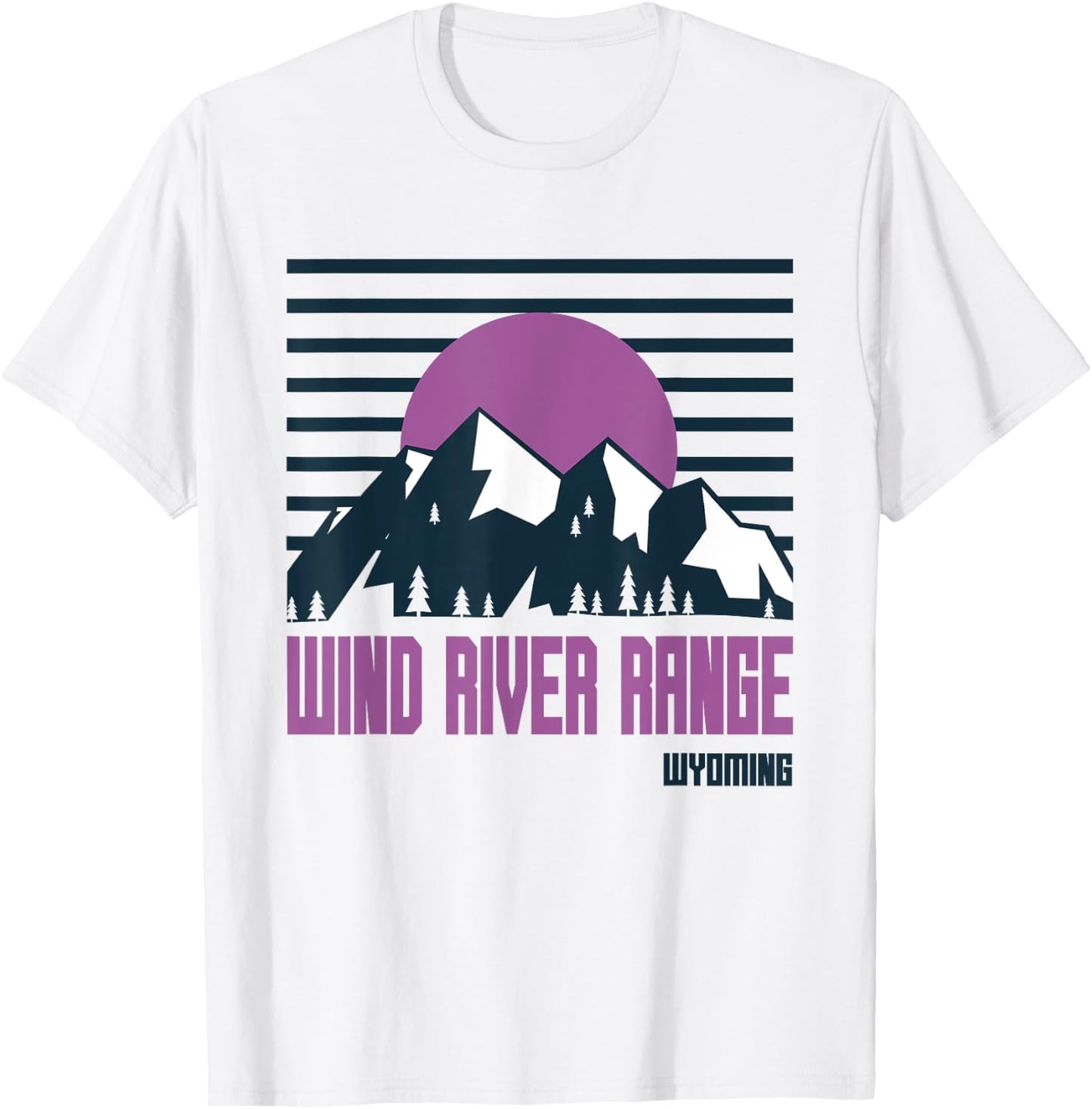 Wind River Range Mountains Wyoming Hiking Outdoors T-Shirt - T-Shirt | White