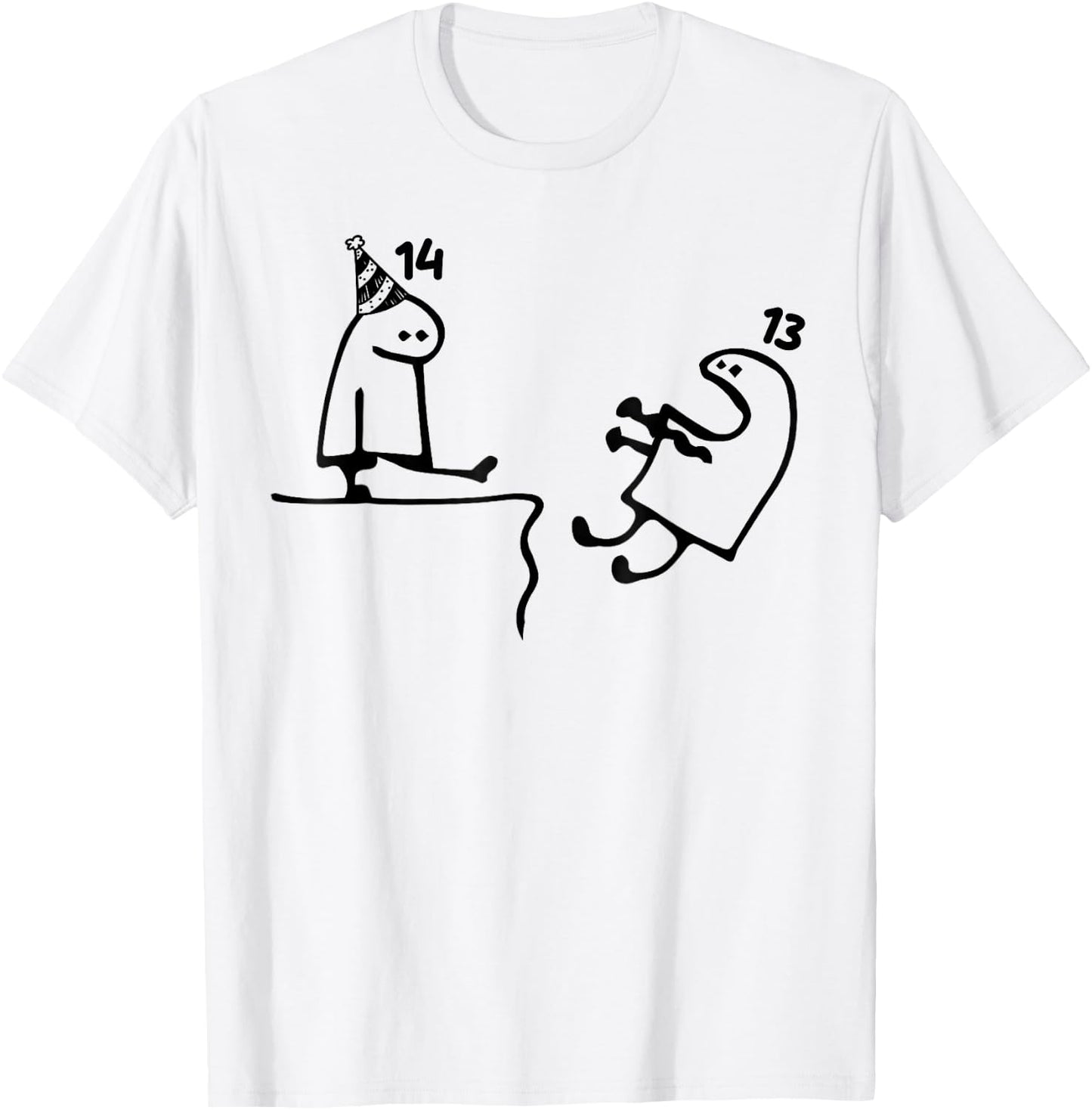 14th Birthday Party Funny 14 Years Old Birthday Teens T-Shirt - T-Shirt | White