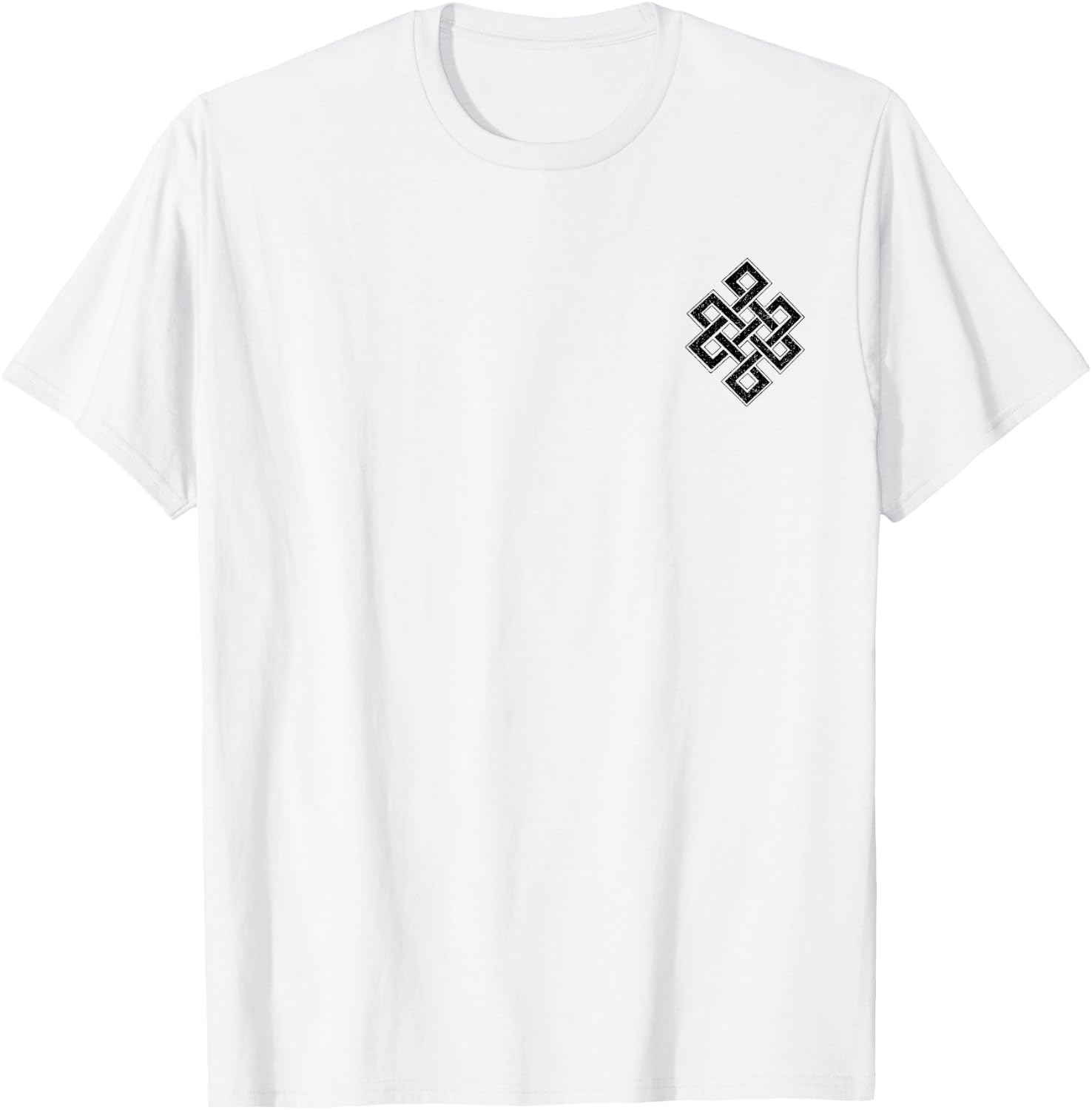 Endless Knot Eternal Knot Buddhism Jainism Wisdom Cycle T-Shirt - T-Shirt | White