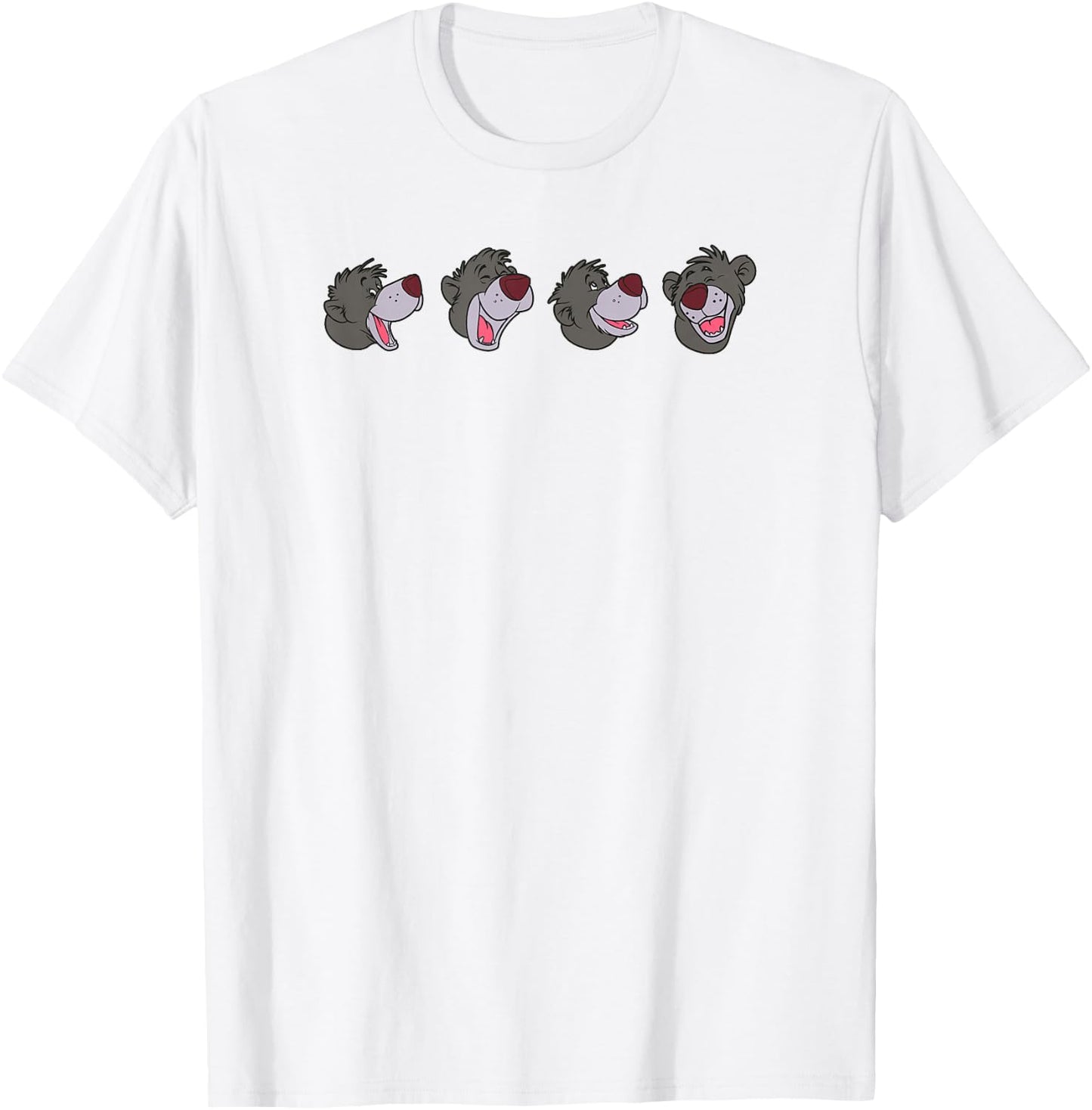 Disney The Jungle Book Baloo Happy Faces T-Shirt - T-Shirt | White