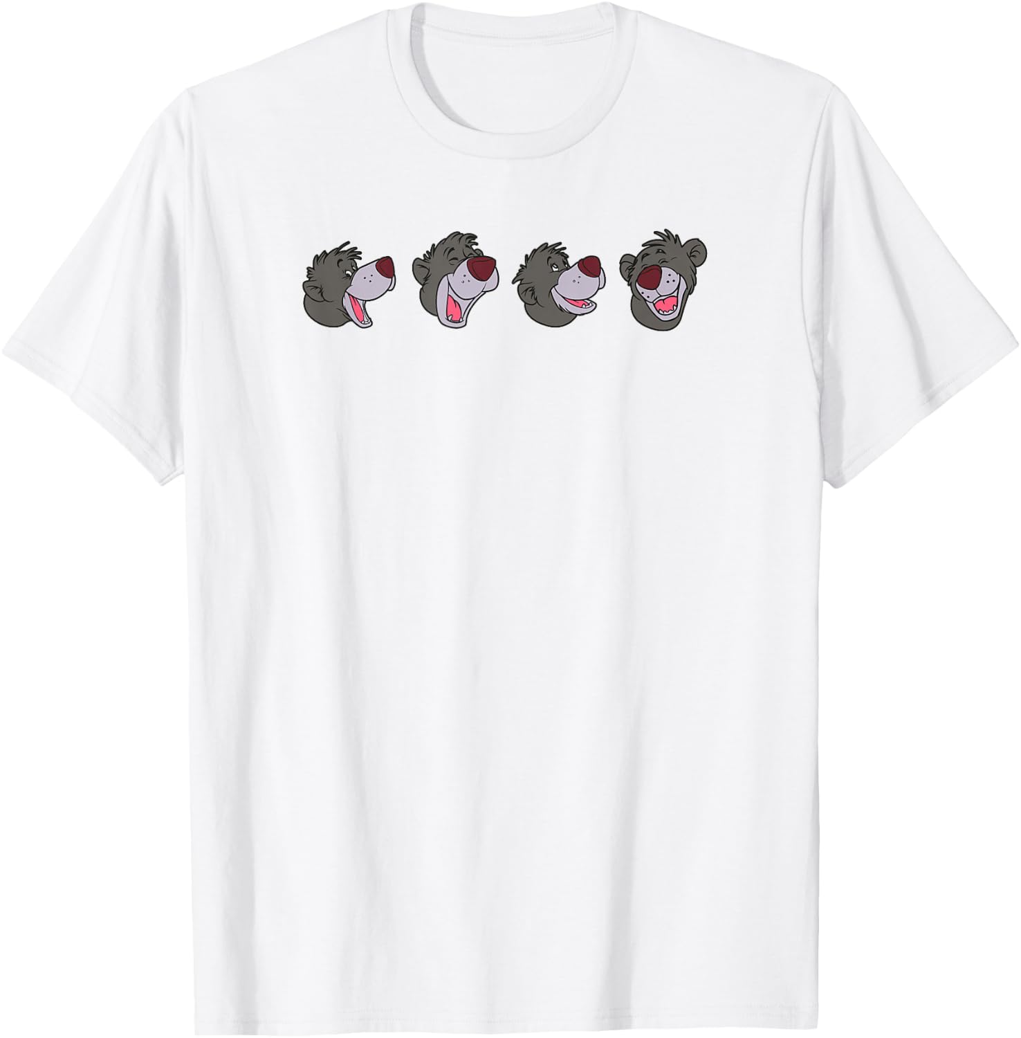 Disney The Jungle Book Baloo Happy Faces T-Shirt - T-Shirt | White