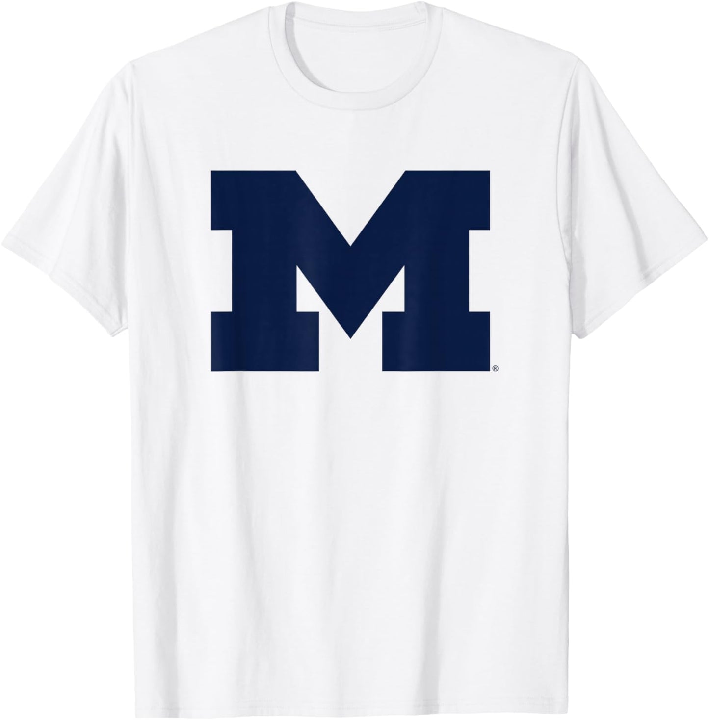 University of Michigan Wolverines U of M Primary Logo T-Shirt - T-Shirt | White
