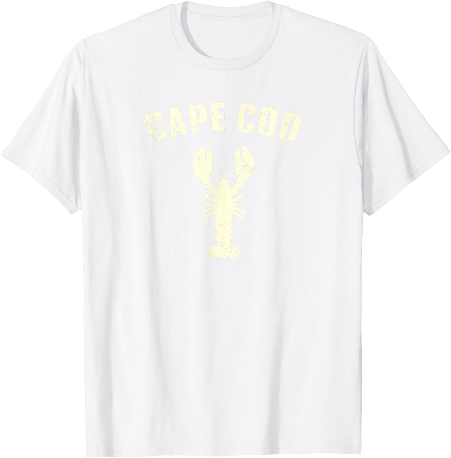 Cape Cod Lobster Summer Beach Vibe Classic Retro Graphic USA T-Shirt - T-Shirt | White