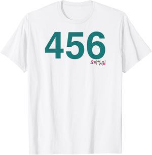 Squid Game Player 456 Costume T-Shirt - T-Shirt | White