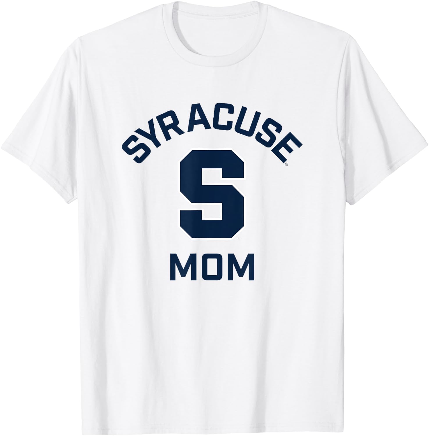 Syracuse University Orange Arched Mom T-Shirt - T-Shirt | White