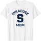 Syracuse University Orange Arched Mom T-Shirt - T-Shirt | White