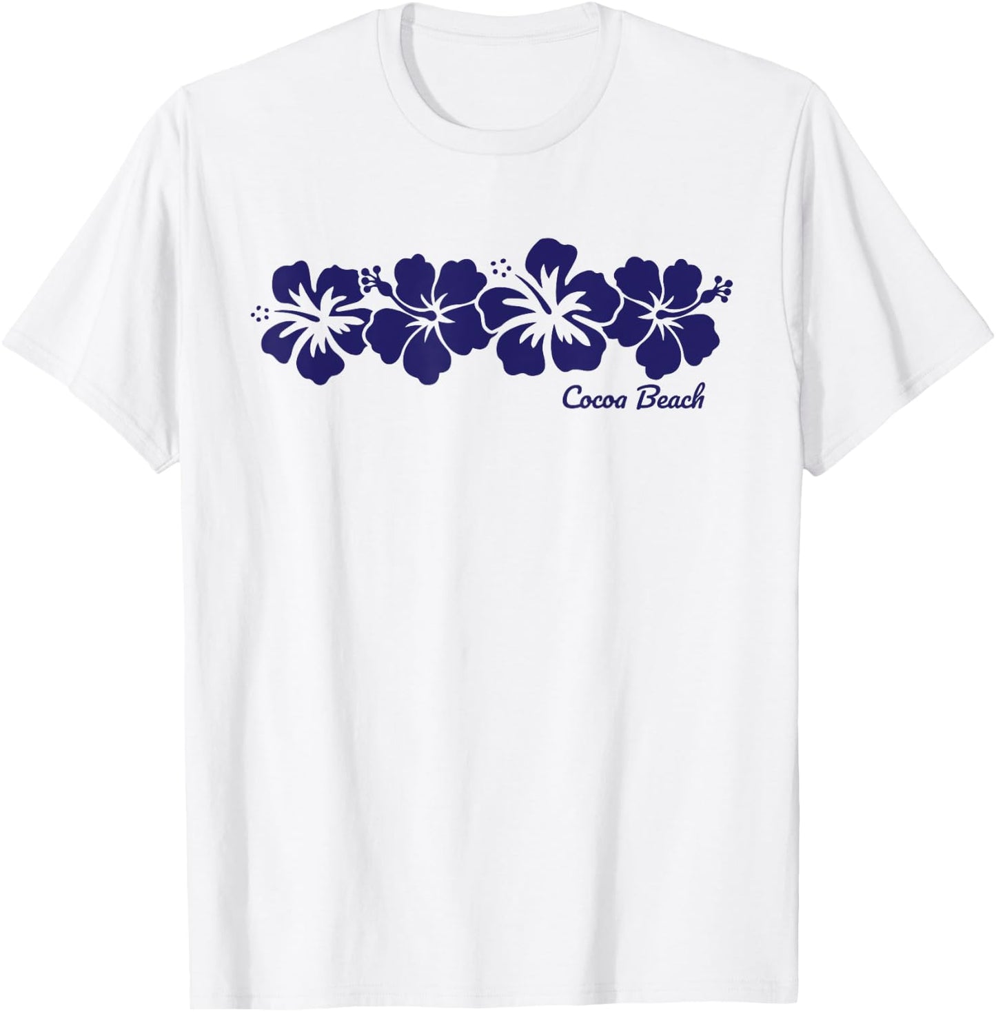 Cocoa Beach Florida Hibiscus Flower Vacation Souvenir Women Kids T-Shirt - T-Shirt | White