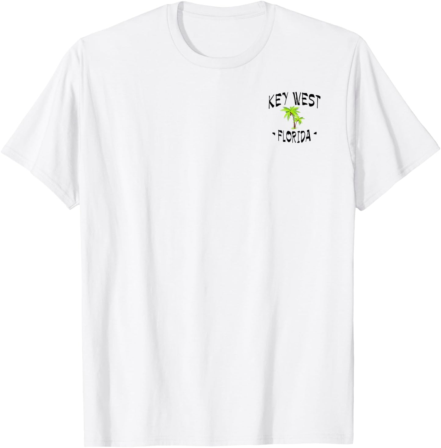 2 Sided Key West, Florida Destination Beach T-Shirt - T-Shirt | White