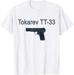 Tokarev TT-33 Russian Soviet Pistol T-Shirt - T-Shirt | White
