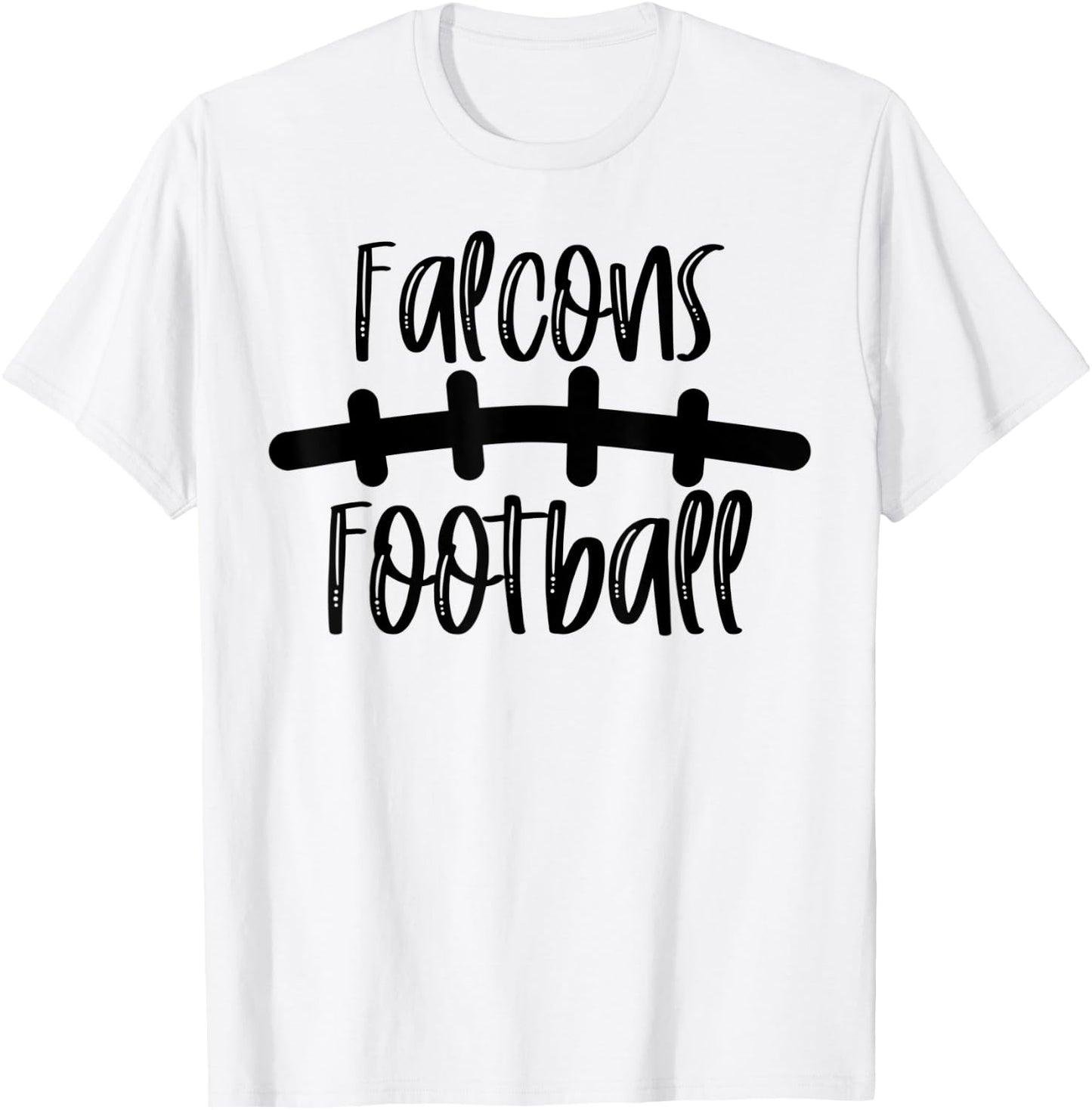 Falcons Football School Spirit Team Mascot Game Night T-Shirt - T-Shirt | White