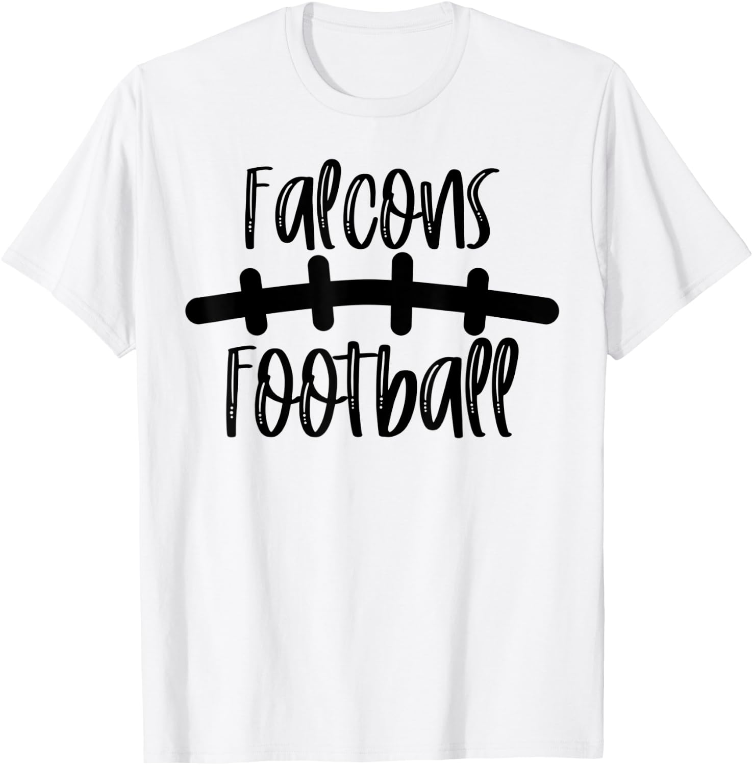 Falcons Football School Spirit Team Mascot Game Night T-Shirt - T-Shirt | White