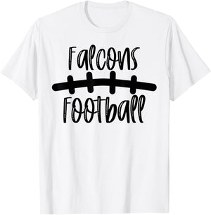 Falcons Football School Spirit Team Mascot Game Night T-Shirt - T-Shirt | White