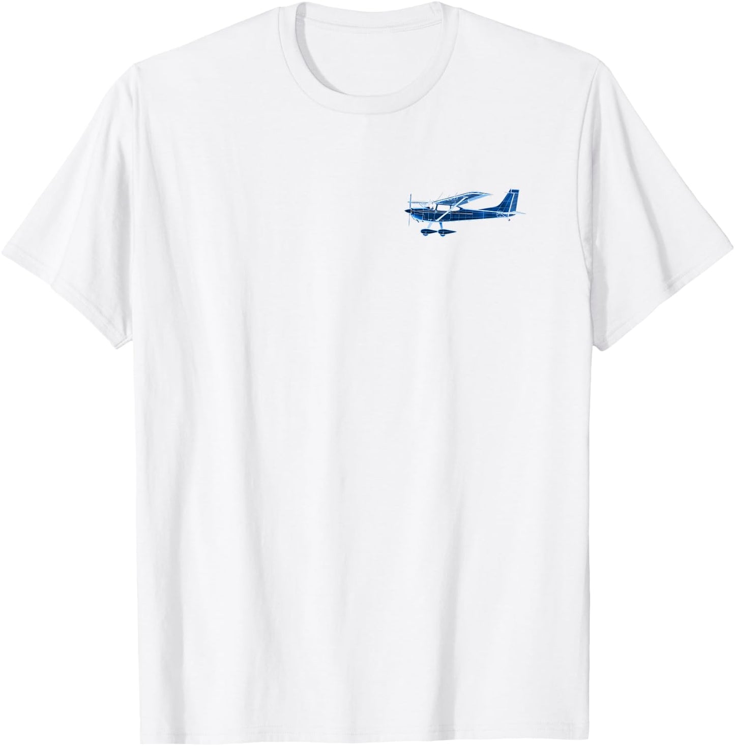 Pilot C172 Flying Airplane Mode On (2-Sided) T-Shirt - T-Shirt | White