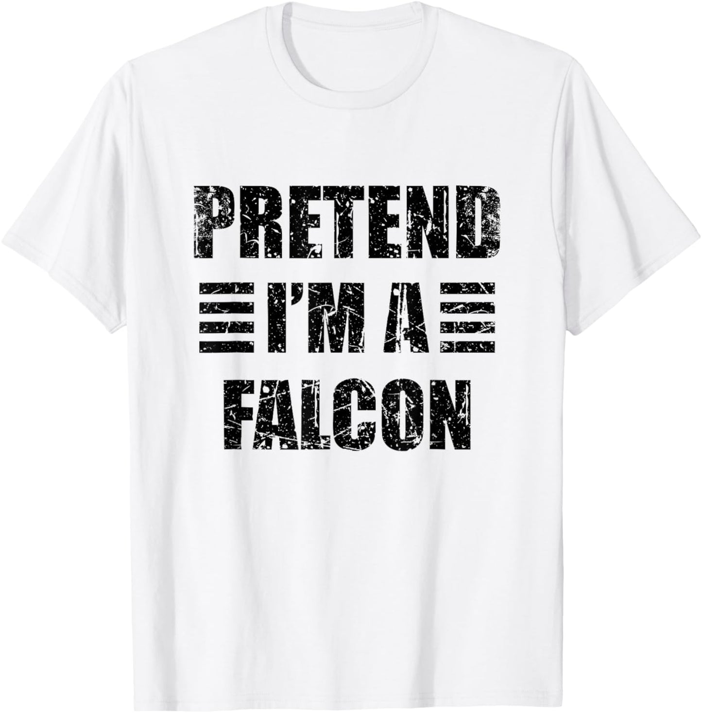 Vintage Pretend I'm a Falcon Lazy Halloween Costume T-Shirt - T-Shirt | White