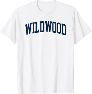 Wildwood New Jersey NJ Retro Preppy Throwback T-Shirt - T-Shirt | White