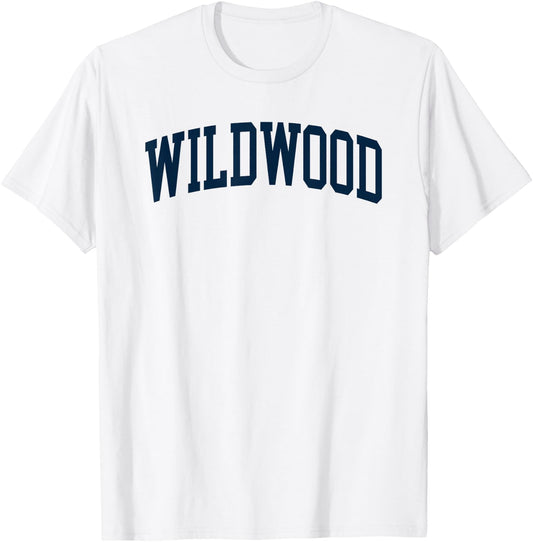 Wildwood New Jersey NJ Retro Preppy Throwback T-Shirt - T-Shirt | White