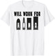 Will Work For AMMO Gun & Rifle T-Shirt - T-Shirt | White