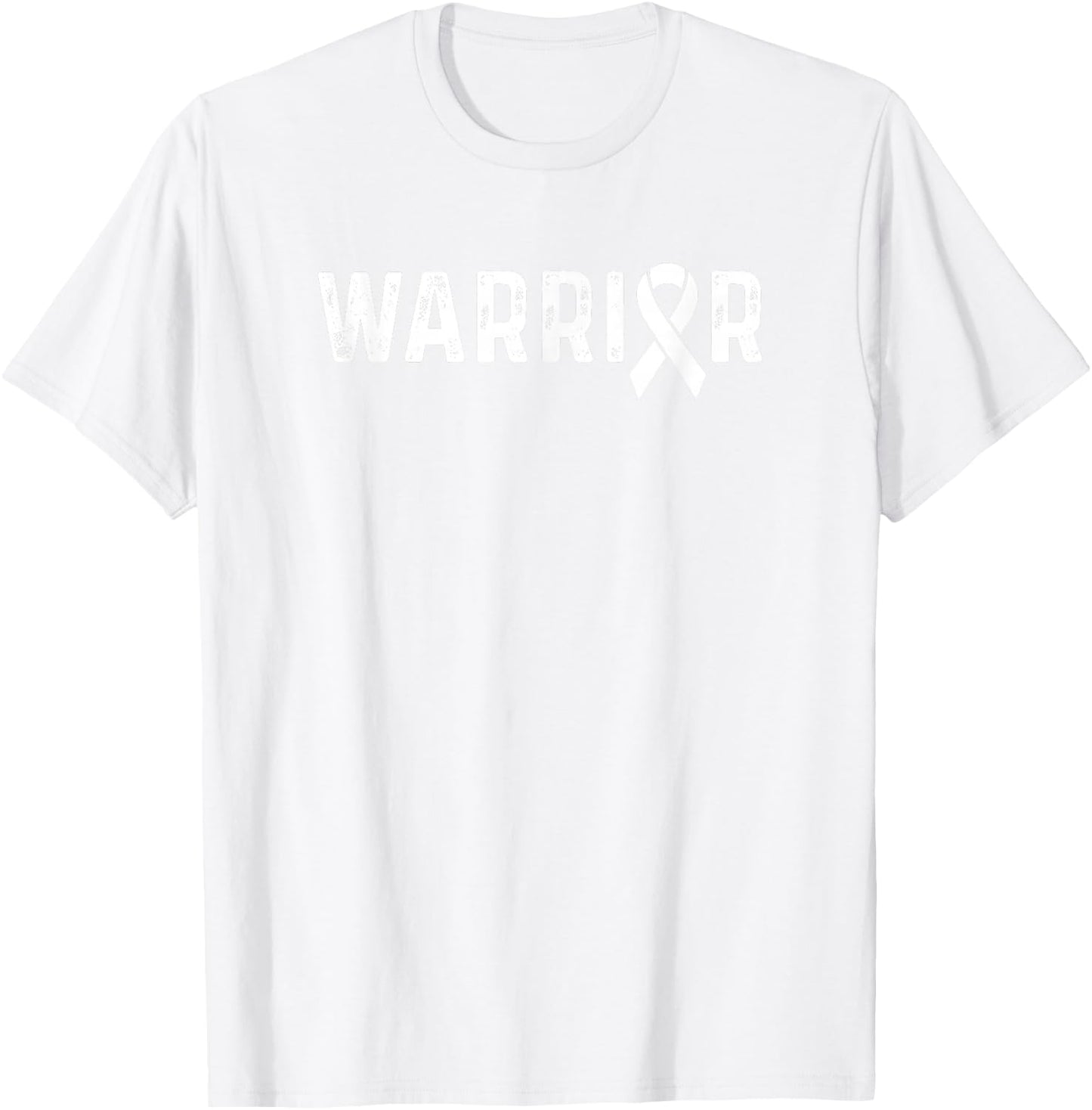 Leukemia Cancer Awareness Orange Ribbon Warrior T-Shirt - T-Shirt | White